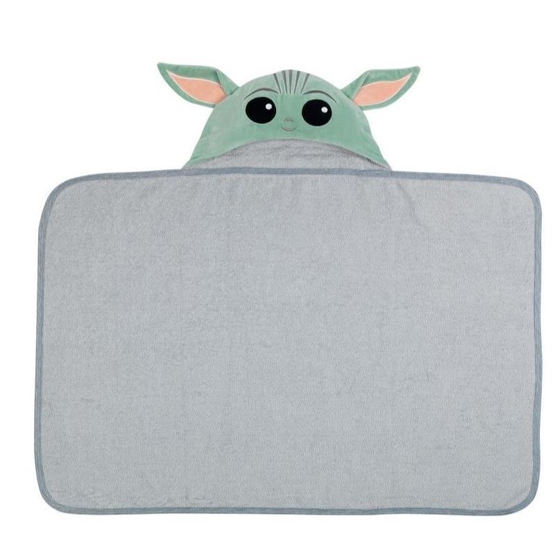 Lambs & Ivy Hooded Baby Bath Towel, The Child Yoda Image 4