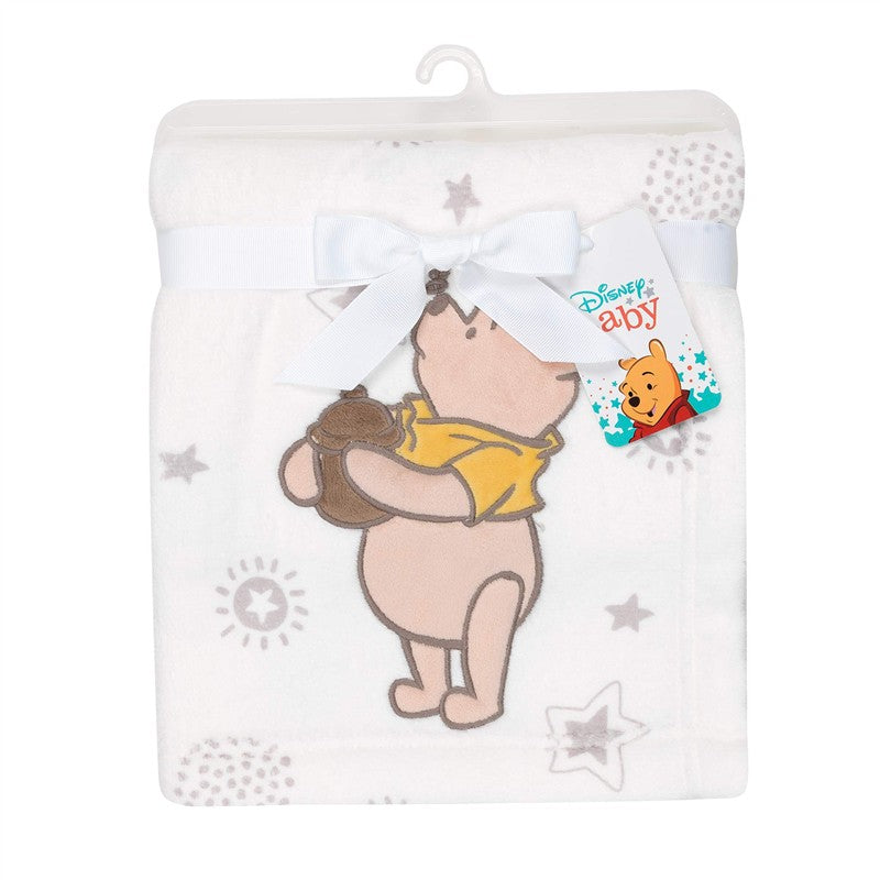 Lambs & Ivy Ivory Winnie The Pooh Baby Blanket Image 5
