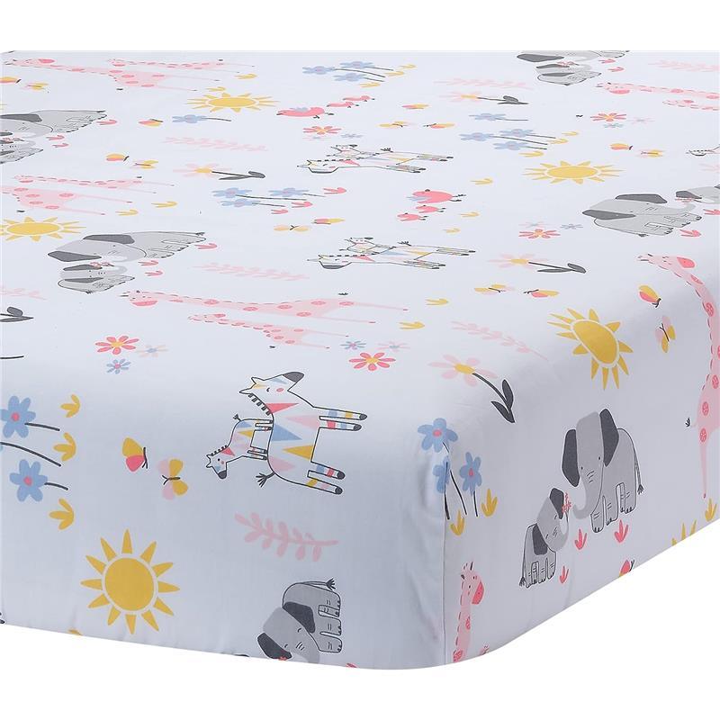 Lambs & Ivy - Jazzy Jungle Baby Fitted Crib Sheet Image 1