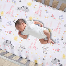 Lambs & Ivy - Jazzy Jungle Baby Fitted Crib Sheet Image 2