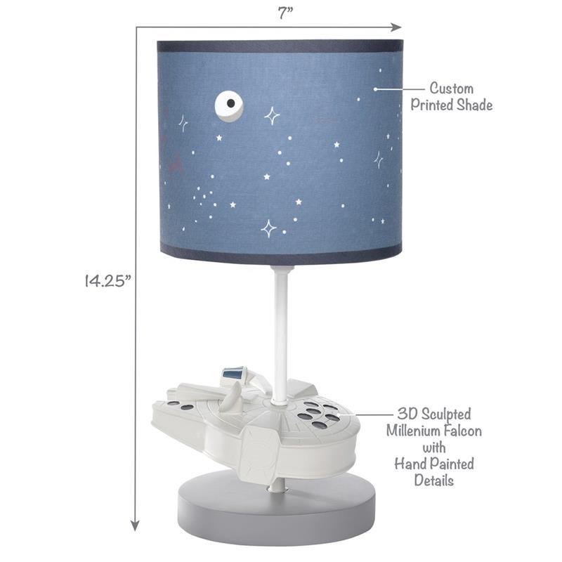 Lambs & Ivy - Lamp With Shade & Bulb, Stars Wars Millennium Falcon  Image 4