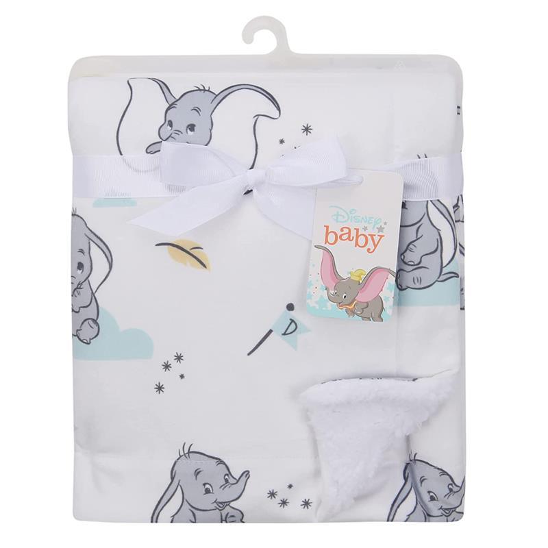 Lambs & Ivy Minky Sherpa Baby Blanket, Dumbo Image 5