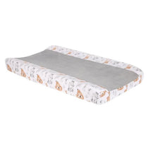 Lambs & Ivy - Painted Forest White Minky Changing Pad Cover Image 1
