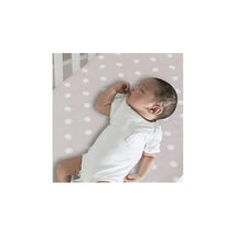 Lambs & Ivy Polka Dots Baby Crib Fitted Sheet Image 2