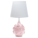 Lambs & Ivy - Signature Botanical Baby Pink Floral Nursery Lamp with Shade & Bulb Image 1