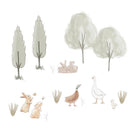 Lambs & Ivy Signature Bunny Hop Woodland Trees/Duck Wall Decals/Stickers Image 1