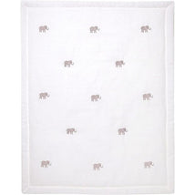 Lambs & Ivy - Signature Elephant Creamy White Linen Image 1