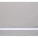 Lambs & Ivy - Signature Gray Linen with White Trim 4-Sided Crib Skirt Image 2