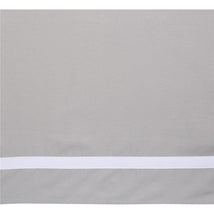 Lambs & Ivy - Signature Gray Linen with White Trim 4-Sided Crib Skirt Image 2