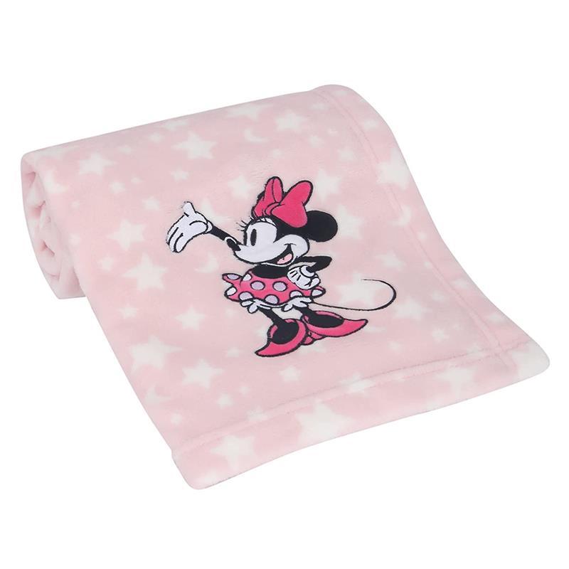Lambs & Ivy Soft Fleece Baby Blanket, Minnie Mouse Image 5