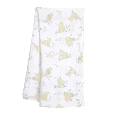 Lambs & Ivy Swaddle Blanket & Plush Toy Gift Set, Winnie The Pooh Image 2