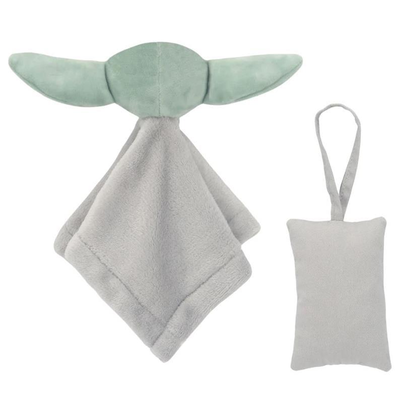 Lambs & Ivy - The Child Baby Yoda Security Blanket & Door Pillow Set Image 2