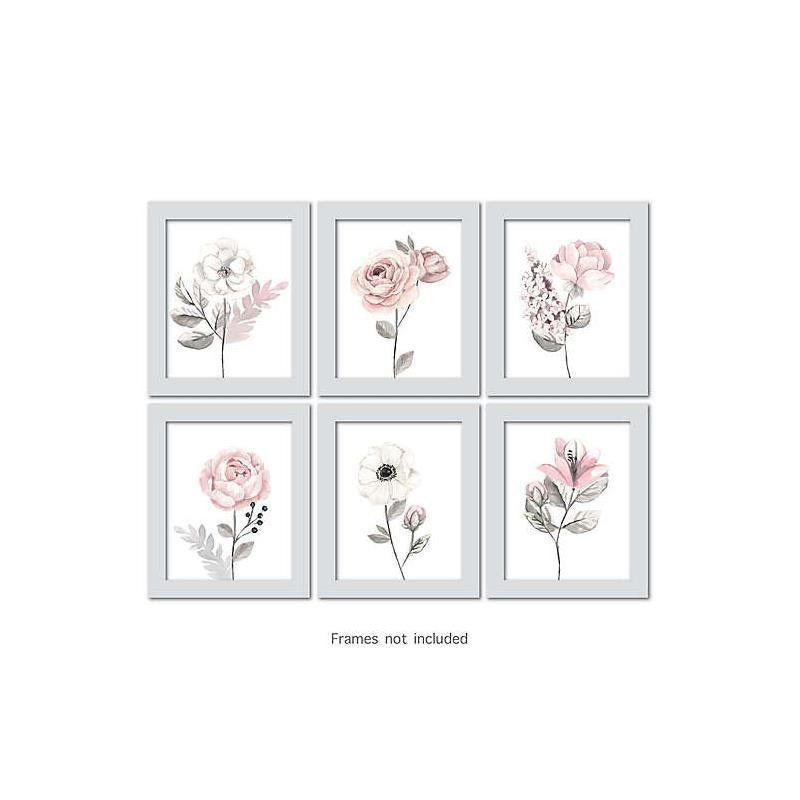 Lambs & Ivy Unframed Wall Art - Water Color Floral Image 5