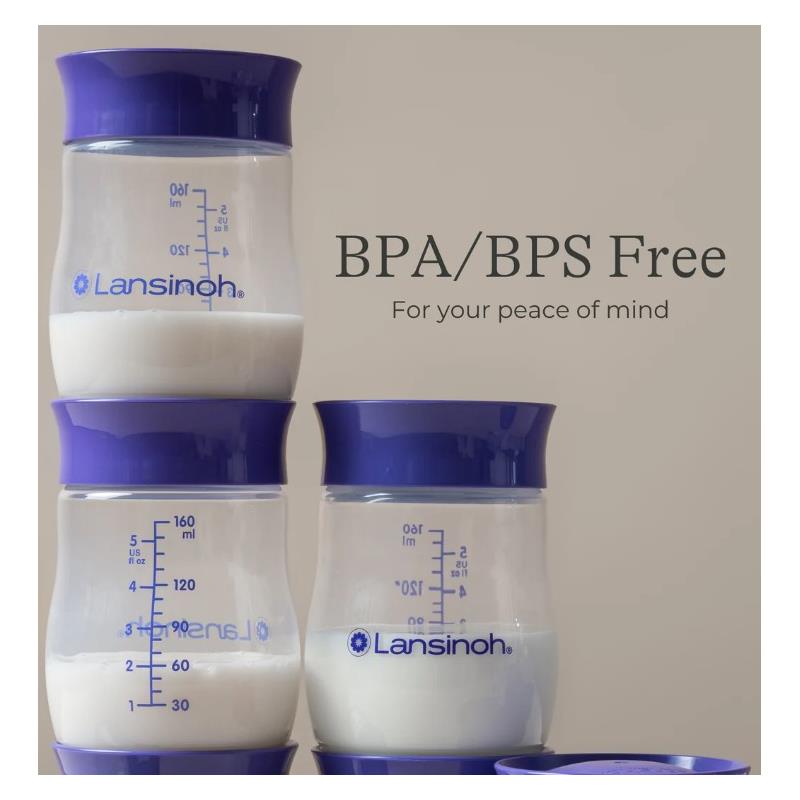 Lansinoh - 4Pk Breastmilk Storage Bottles. Image 5
