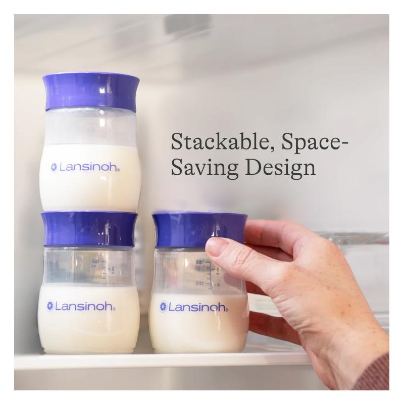 Lansinoh - 4Pk Breastmilk Storage Bottles. Image 8