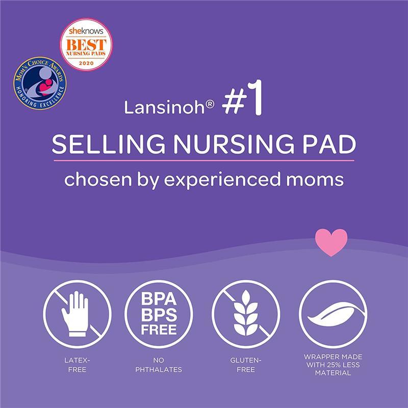 Lansinoh Ultimate Protection Disposable Nursing Pads, 50 Count 