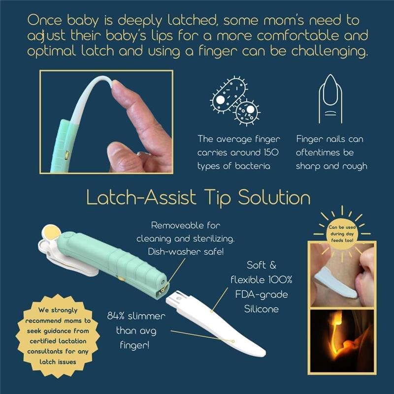 Latchlight Wearable Baby Night Light for Breastfeeding & Bottle Feeding Image 3