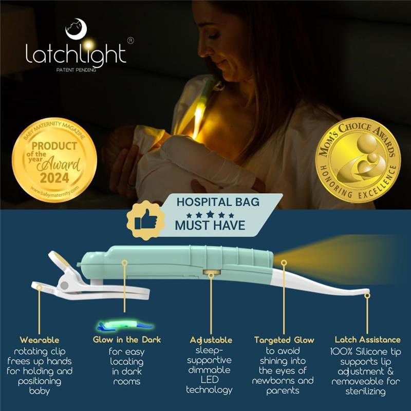 Latchlight Wearable Baby Night Light for Breastfeeding & Bottle Feeding Image 4