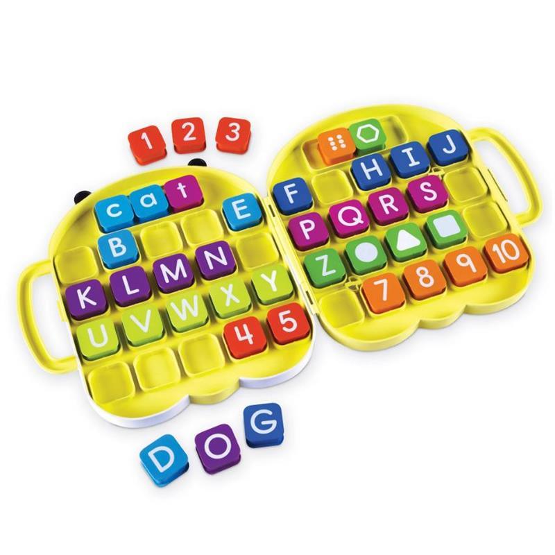 Learning Resources Alphabee Shaped Case W/40 Alphabet Tiles Image 1
