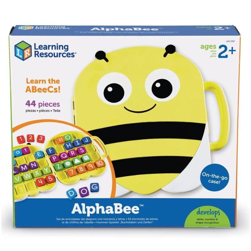 Learning Resources Alphabee Shaped Case W/40 Alphabet Tiles Image 3