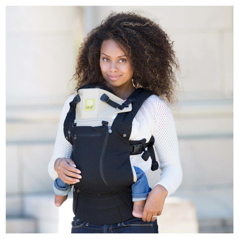 Lílle - Complete All Seasons Baby Carrier, Black and Camel Image 3