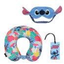 Lilo & Stitch kids Travel Set with Neck Pillow Eye Mask and Luggage Tag Image 1