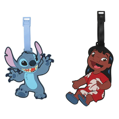 Lilo & Stitch Molded Rubber Youth 2pc Set Luggage Tag Image 1