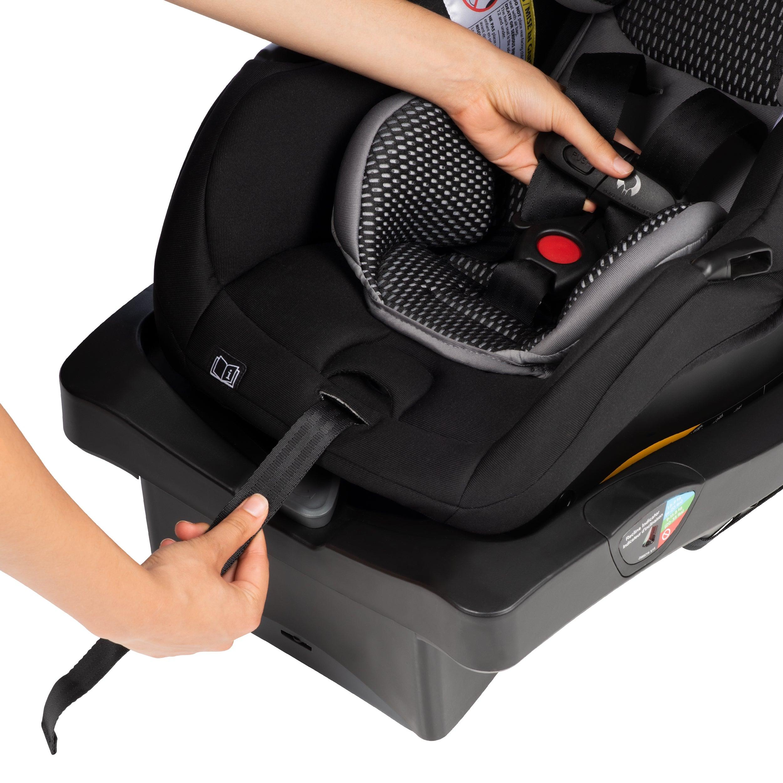 LiteMax DLX Infant Car Seat with SafeZone Load Leg Base - MacroBaby
