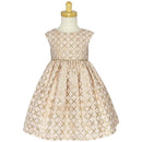 Lito - Jacquard Dress With Metallic Diamond Pattern, Blush Pink Image 1
