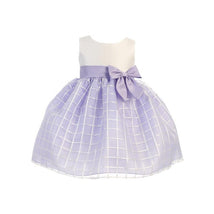 Lito - Little Girls Lilac Poly Silk Embroidered Organza, Lilac Image 1