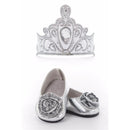 Little Adventures Doll Shoes and Tiara, Silver Image 1