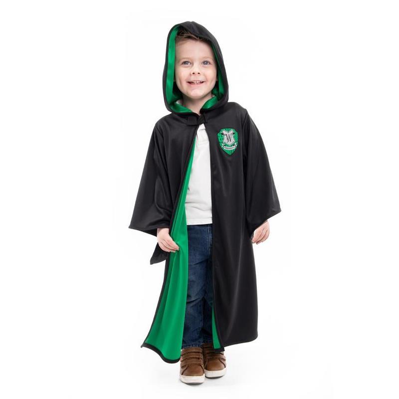  Little Adventures - Green Hooded Wizard Robe S/M Image 2