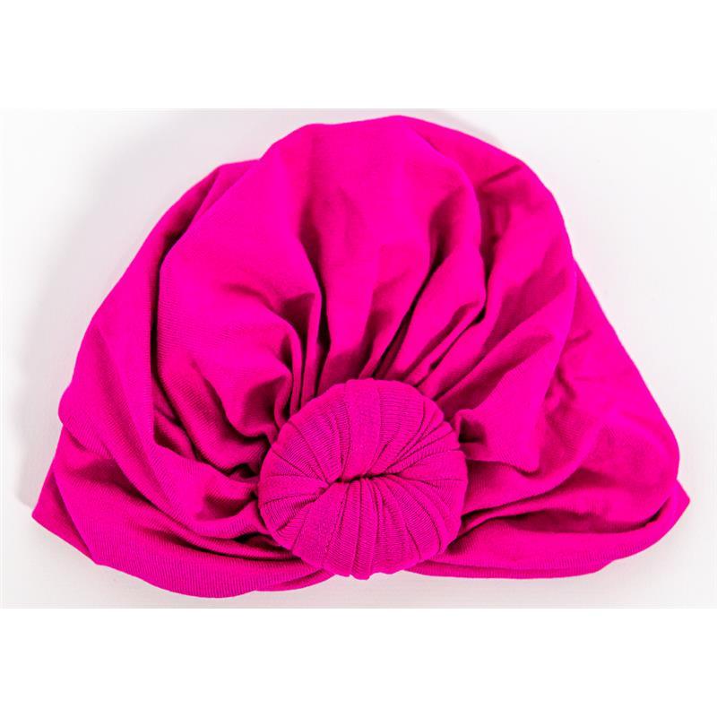 Little Cuchi Hannah Baby Turban Top Knot - Small - Pink | Baby Headwraps Image 1