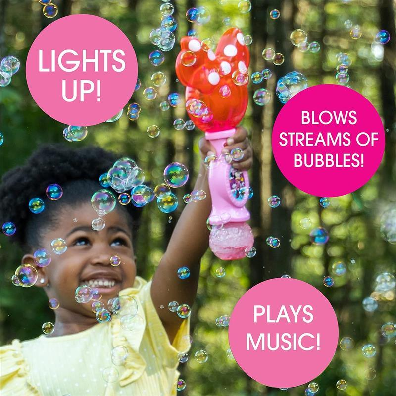 Little Kids - Disney Minnie Mouse Light & Sound Musical Bubble Wand Image 3