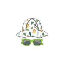 Little Me - 2Pc Boy Hat & Sunglass Set Safari, 0/12M Image 1