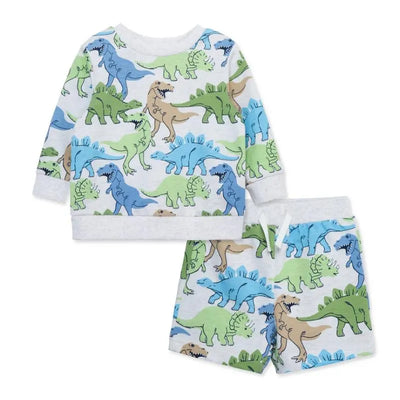 Little Me - 2Pk Baby Boy Dino Active Set Image 1