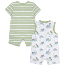 Little Me - 2Pk Baby Boy Dinos Rompers Image 2