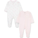 Little Me - 2Pk Baby Girl Charms Footies Pink Image 1