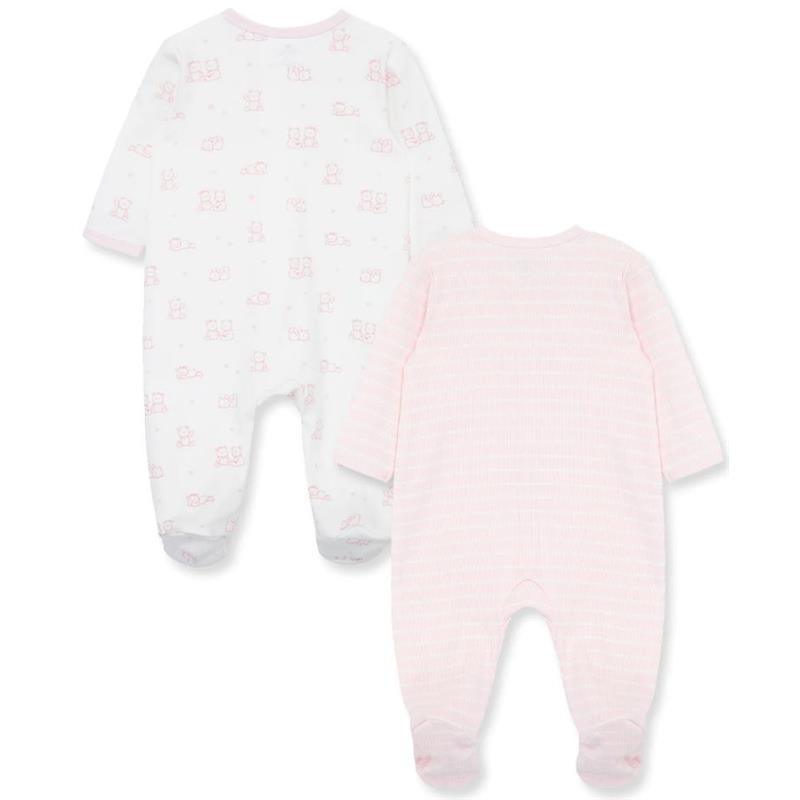 Little Me - 2Pk Baby Girl Charms Footies Pink Image 2