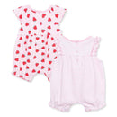 Little Me - 2Pk Baby Girl Strawberry Cotton Rompers Image 2