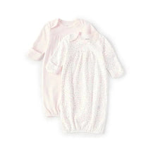 Little Me - 2Pk Baby Girls Long-Sleeve Solid/Printed Gown Image 1