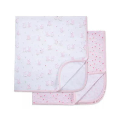 Little Me - 2Pk Cuddly Receiving Blankets Image 2
