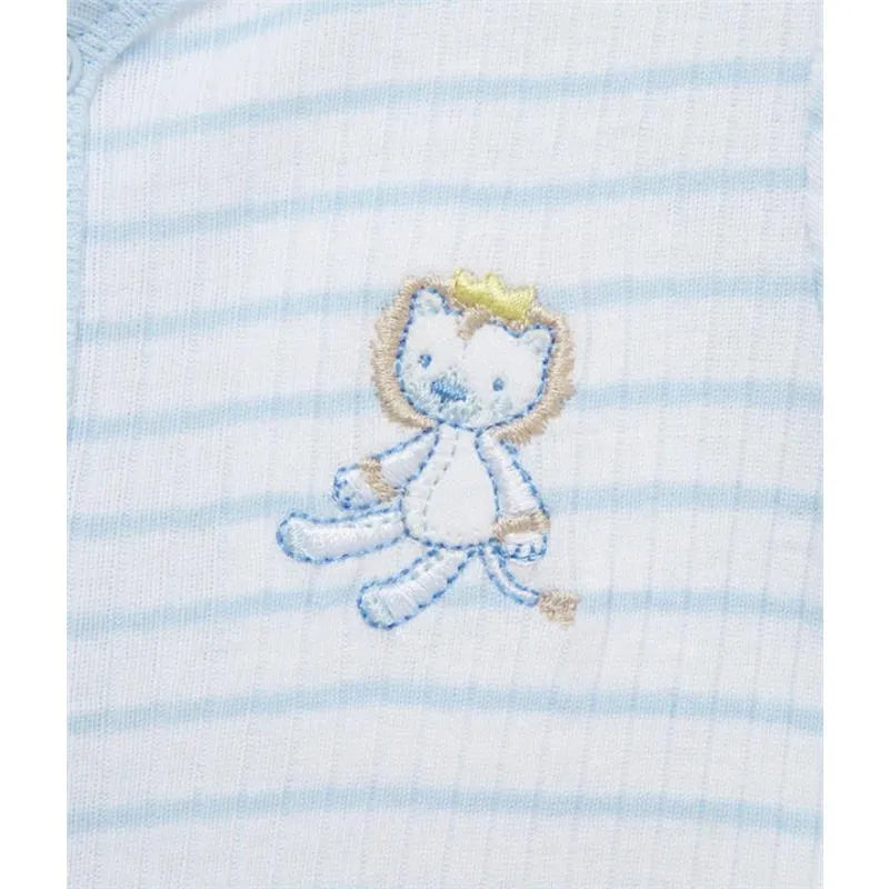 Little Me - 2Pk Safari Baby Boy Romper Blue Image 2