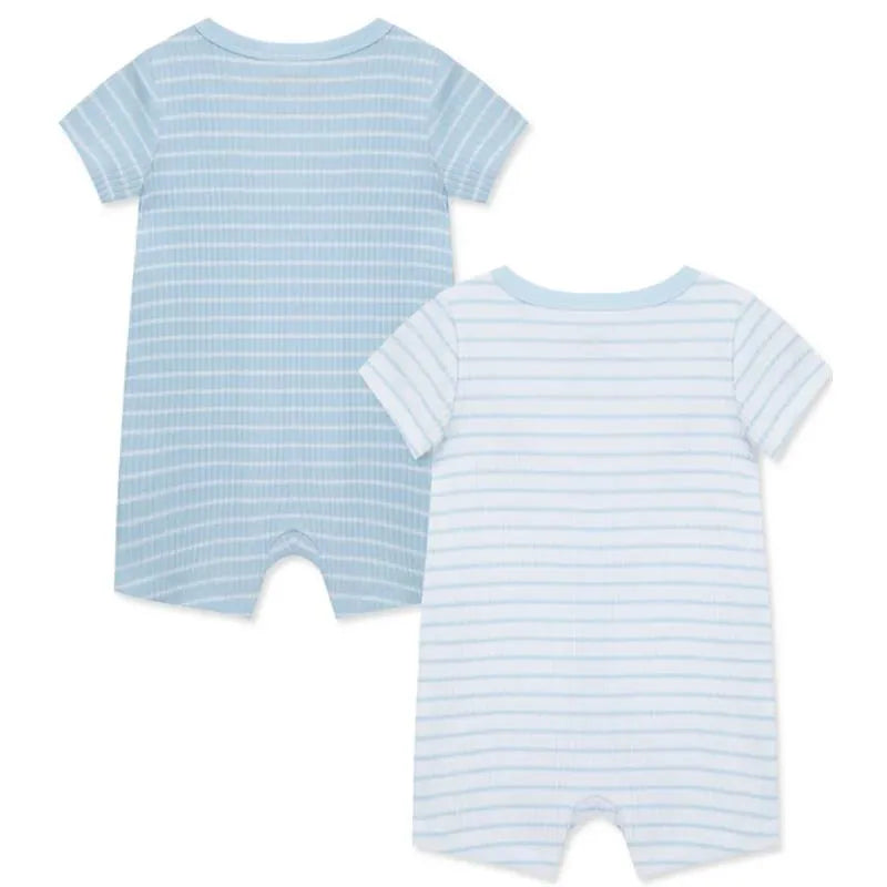 Little Me - 2Pk Safari Baby Boy Romper Blue Image 3