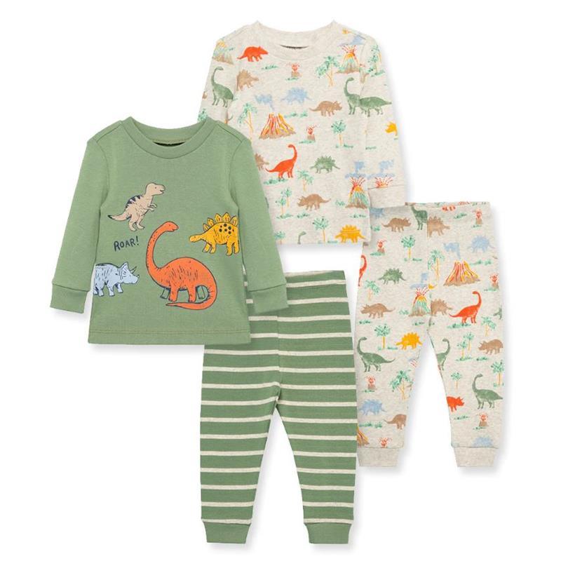 Little Me - 4Pk Baby Boy Dino Pijama Green Image 1