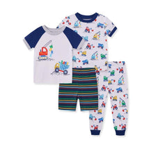 Little Me - 4Pk Baby Boys Construction Pajama Set Image 1