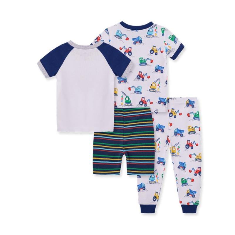 Little Me - 4Pk Baby Boys Construction Pajama Set Image 4
