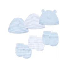 Little Me - 6Pk Baby Snuggly Hat and Mitten Set Image 2