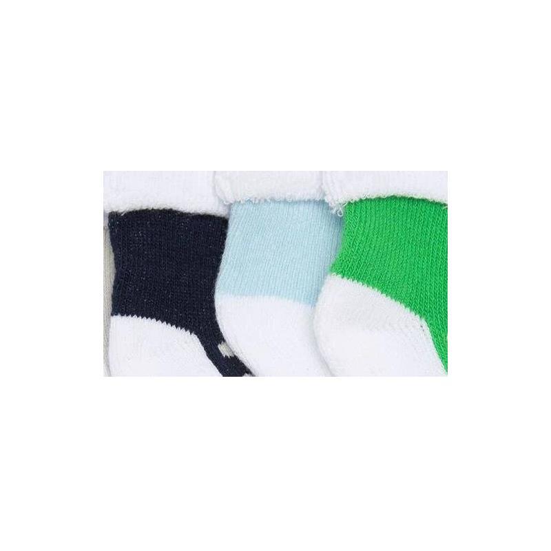 Little Me - 8 PkTerry Turncuff Socks 6-12M/12-18M Boy Sneakers Image 3