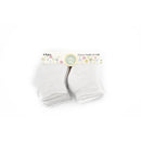 Little Me 8pk Half Cushion Gripper Socks For Kids, All White Image 1